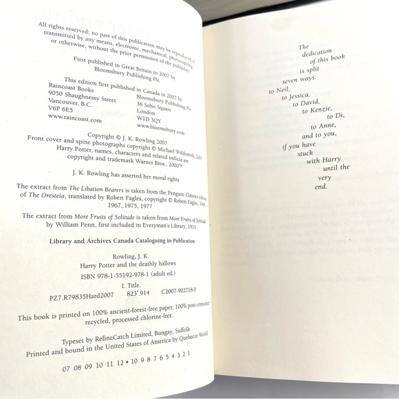 Harry Potter books adult edition (rare) bloomsbury hardcover black cover set - Picture 11 of 15